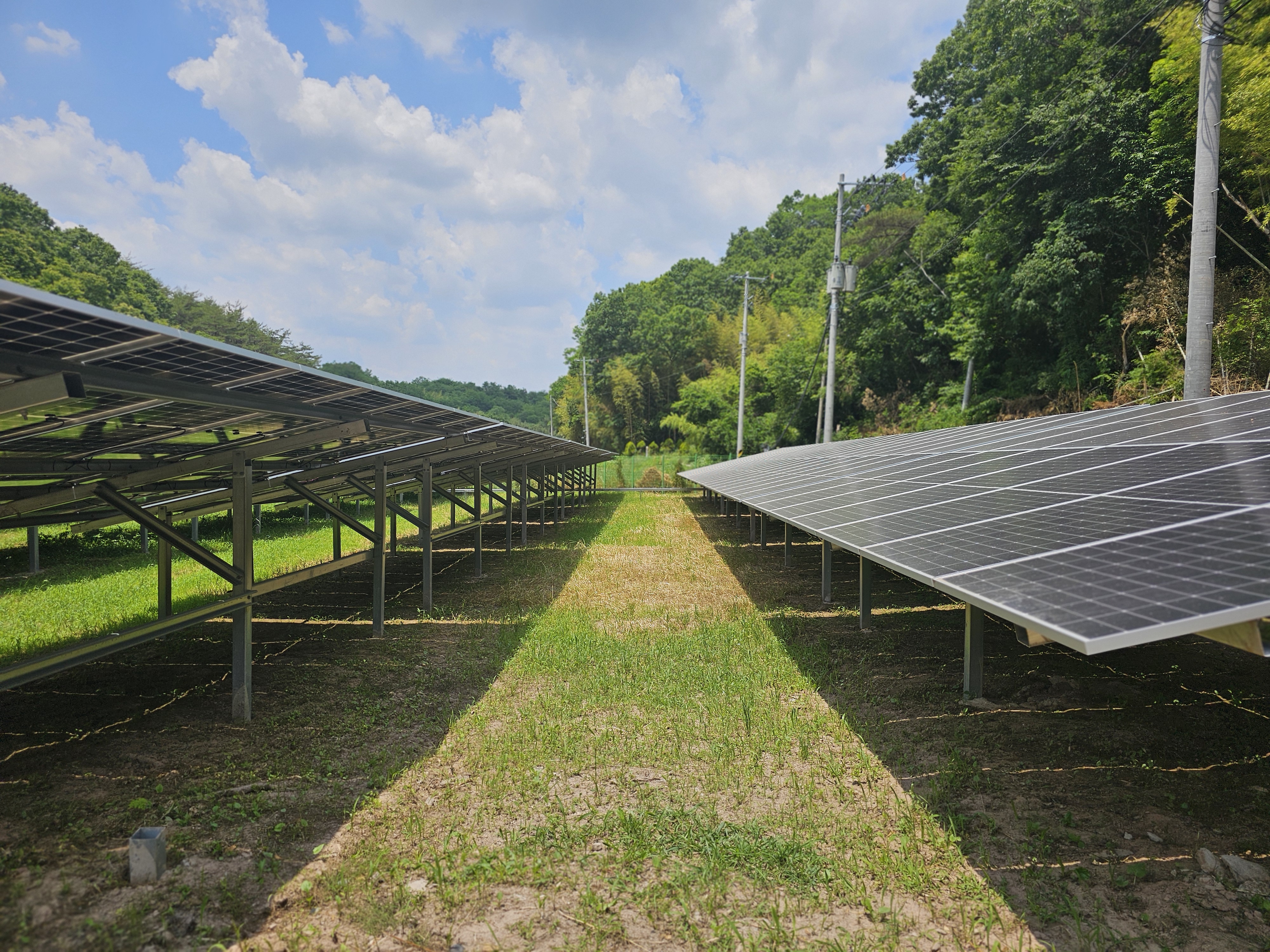 경남 진주1 태양광 발전소 전경